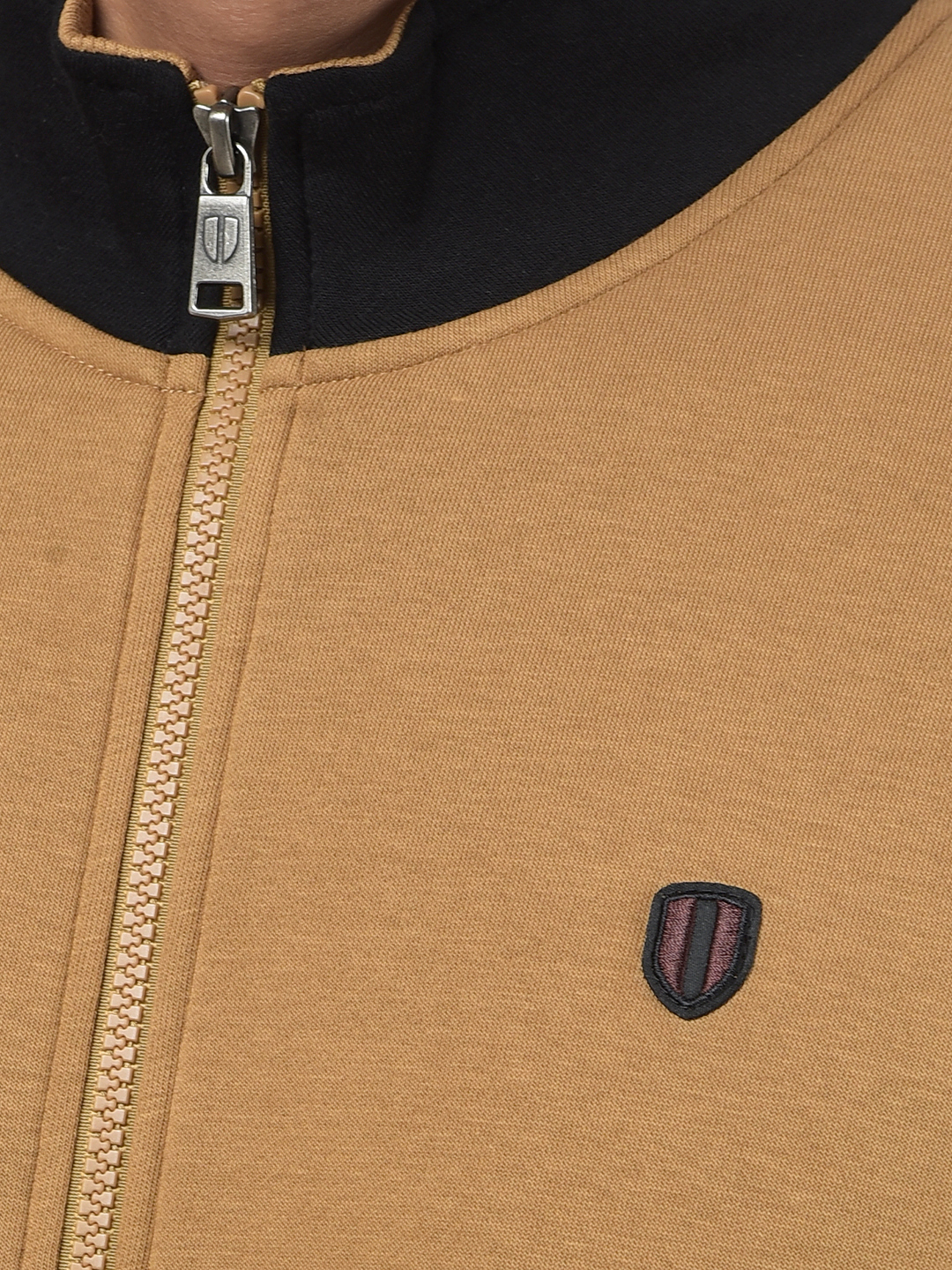 Numero Uno Men Color Block Brown Sweat Shirt